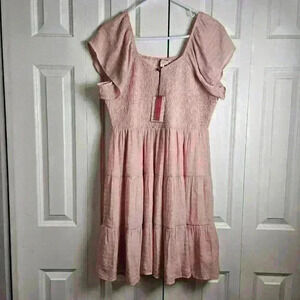 Andree by Unit Babydoll Pink Dress Size 1X NWT